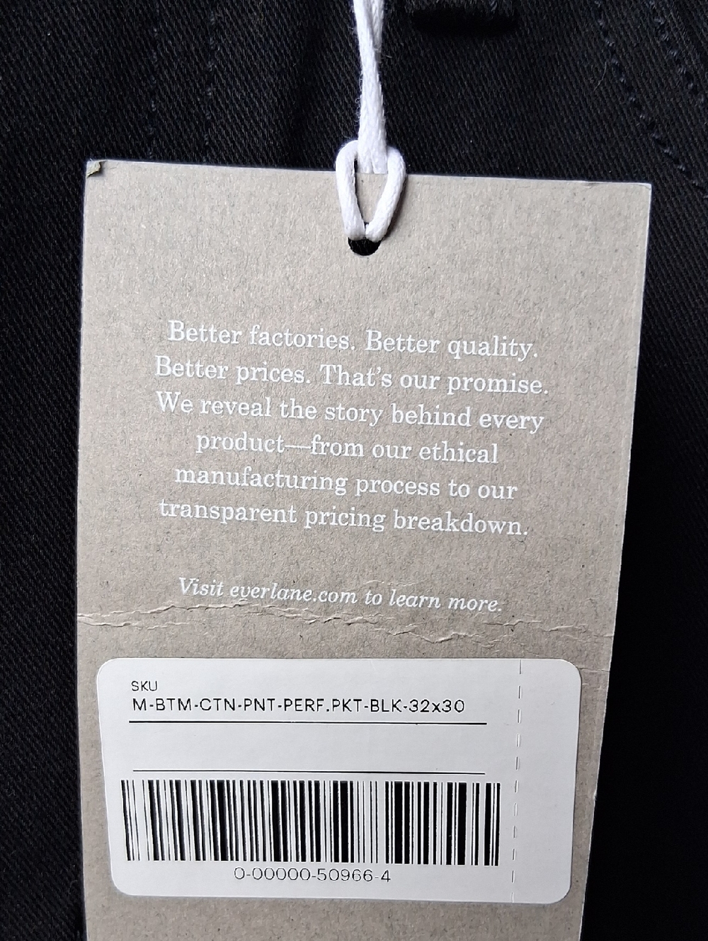 Everlane The Performance Black Slim Jeans 32×30 - Picture 3 of 6